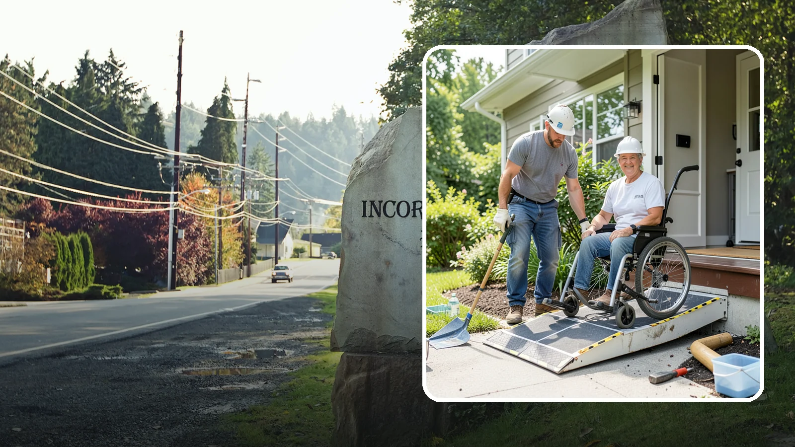 Wheelchair Ramp Construction in Wilkeson, Pierce County, WA - We design and build code-compliant wheelchair ramps that make Western Washington homes safely reachable in any weather.