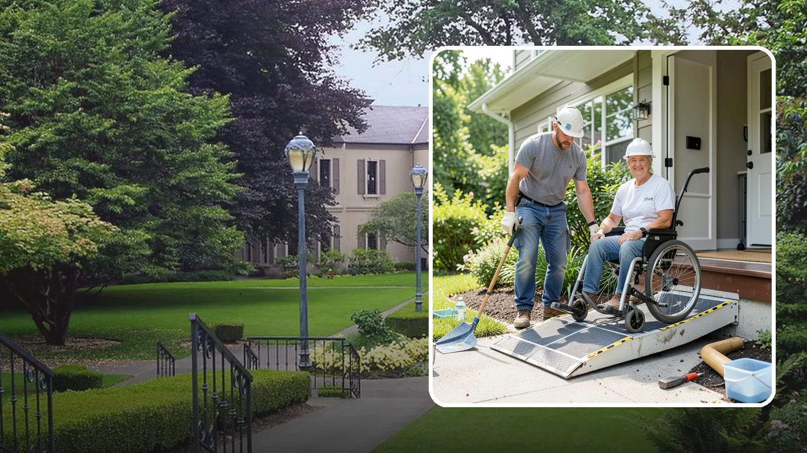 Wheelchair Ramp Construction in Woodinville, King County, WA - We design and build code-compliant wheelchair ramps that make Western Washington homes safely reachable in any weather.