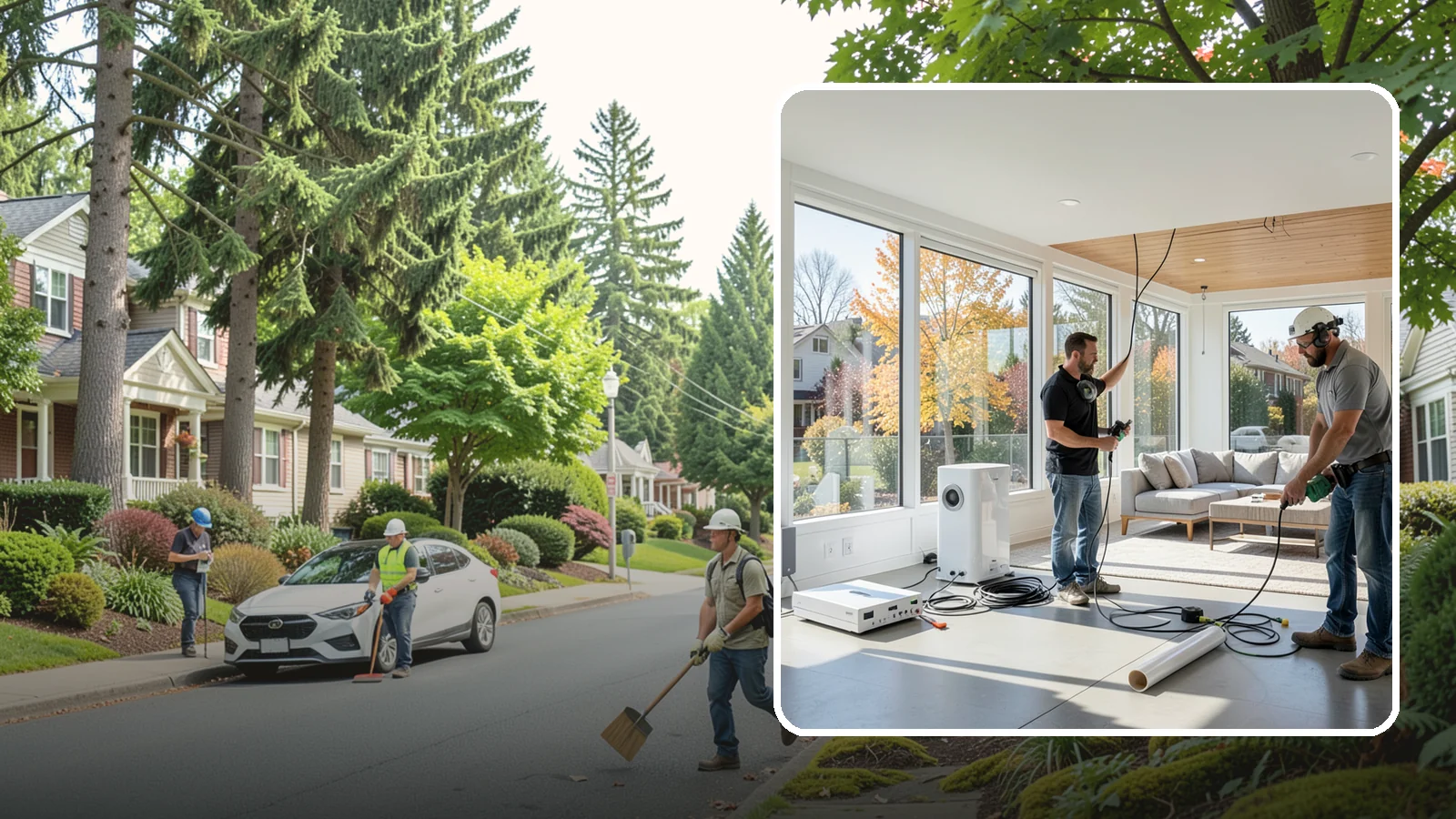 Whole-Home Audio Installation in Beaux Arts Village, King County, WA - We install whole-home audio that streams music seamlessly to any room, indoors or on the covered patio.