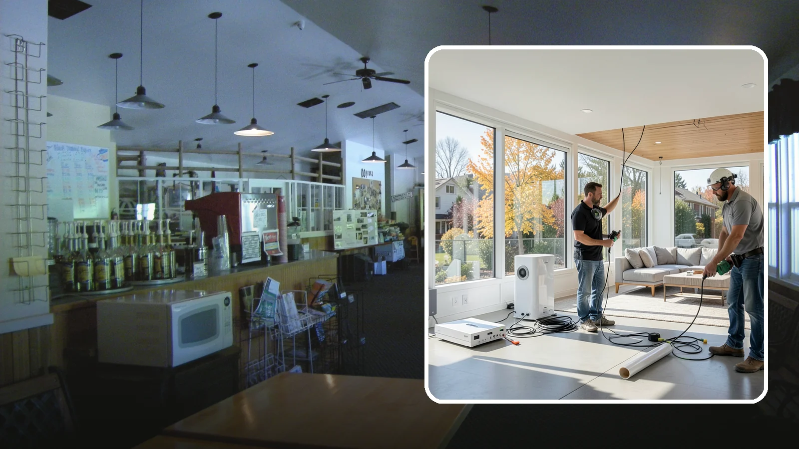 Whole-Home Audio Installation in Black Diamond, King County, WA - We install whole-home audio that streams music seamlessly to any room, indoors or on the covered patio.