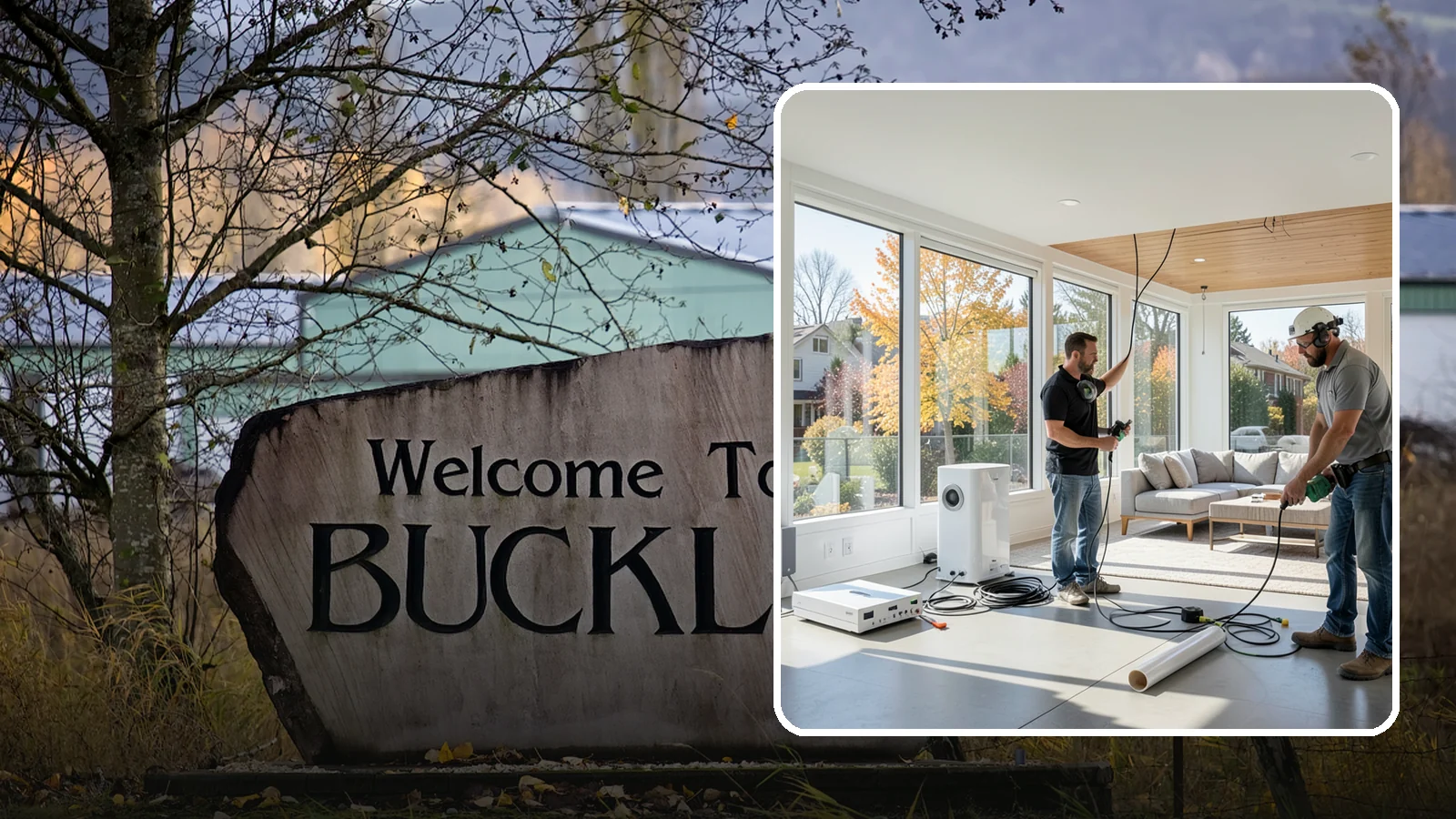Whole-Home Audio Installation in Buckley, Pierce County, WA - We install whole-home audio that streams music seamlessly to any room, indoors or on the covered patio.
