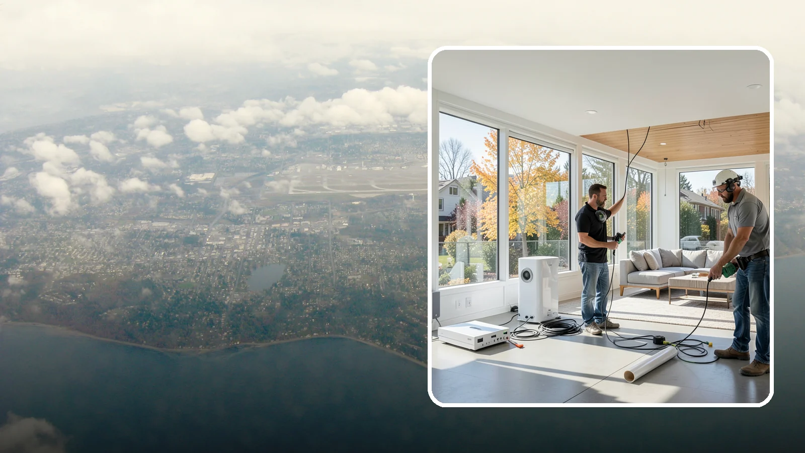Whole-Home Audio Installation in Burien, King County, WA - We install whole-home audio that streams music seamlessly to any room, indoors or on the covered patio.