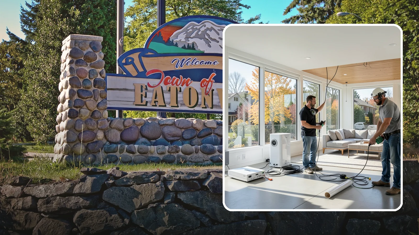 Whole-Home Audio Installation in Eatonville, Pierce County, WA - We install whole-home audio that streams music seamlessly to any room, indoors or on the covered patio.