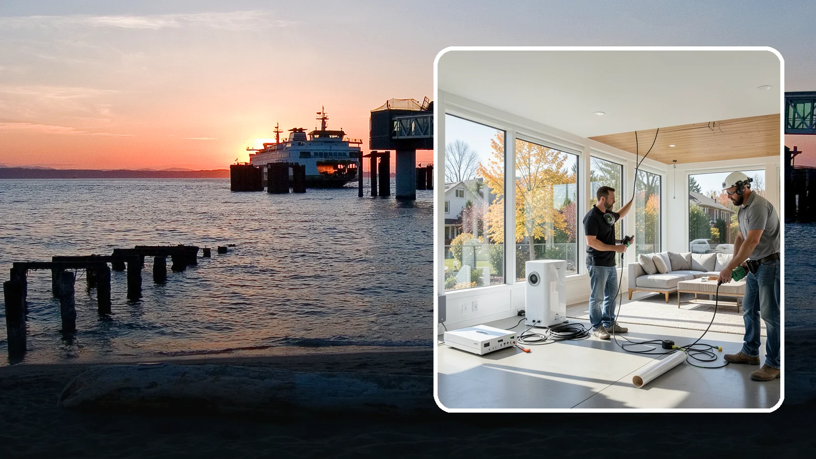 Whole-Home Audio Installation in Edmonds, Snohomish County, WA - We install whole-home audio that streams music seamlessly to any room, indoors or on the covered patio.