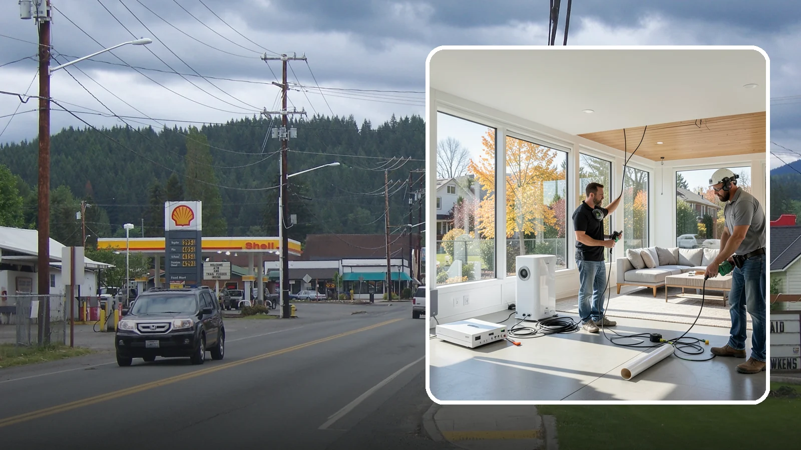 Whole-Home Audio Installation in Granite Falls, Snohomish County, WA - We install whole-home audio that streams music seamlessly to any room, indoors or on the covered patio.