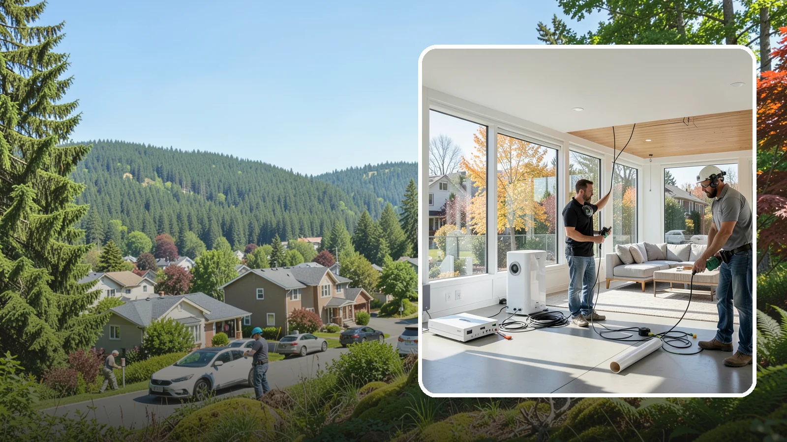 Whole-Home Audio Installation in Index, Snohomish County, WA - We install whole-home audio that streams music seamlessly to any room, indoors or on the covered patio.