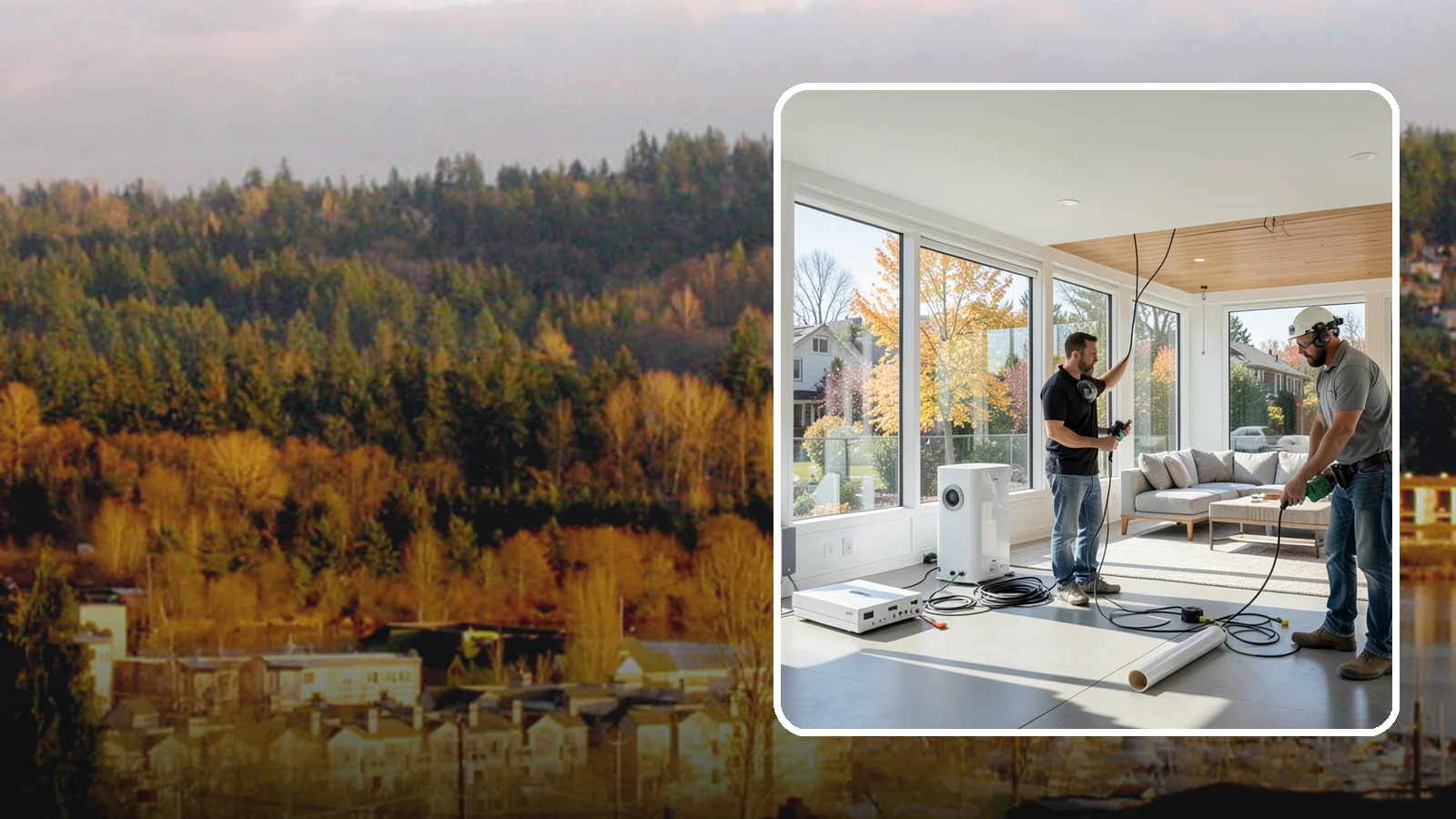 Whole-Home Audio Installation in Kenmore, King County, WA - We install whole-home audio that streams music seamlessly to any room, indoors or on the covered patio.