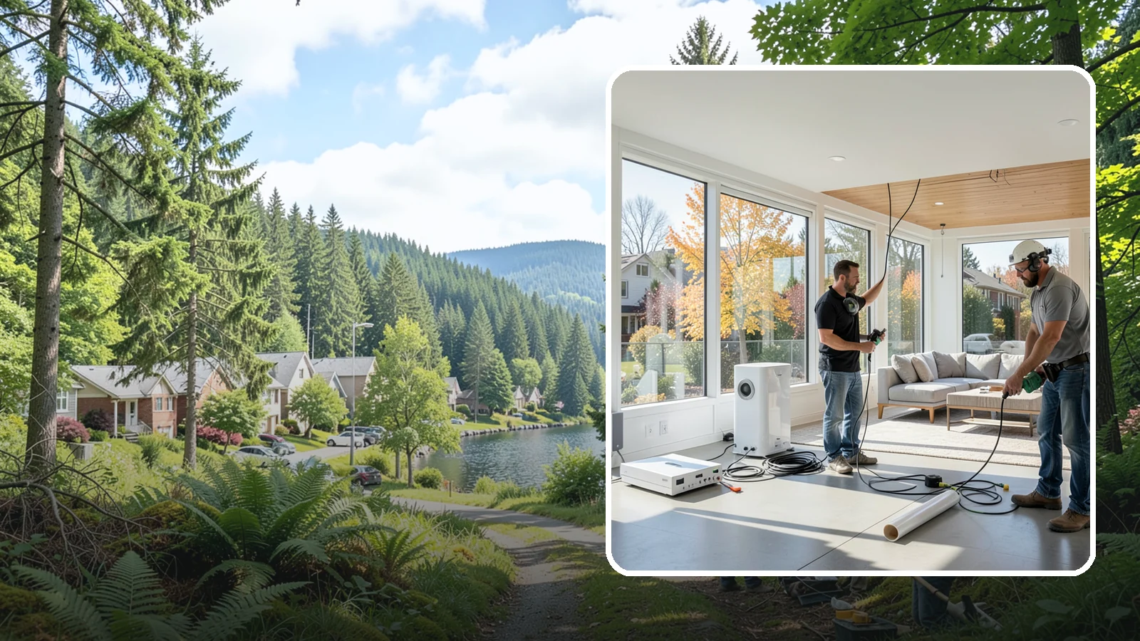 Whole-Home Audio Installation in Lake Forest Park, King County, WA - We install whole-home audio that streams music seamlessly to any room, indoors or on the covered patio.