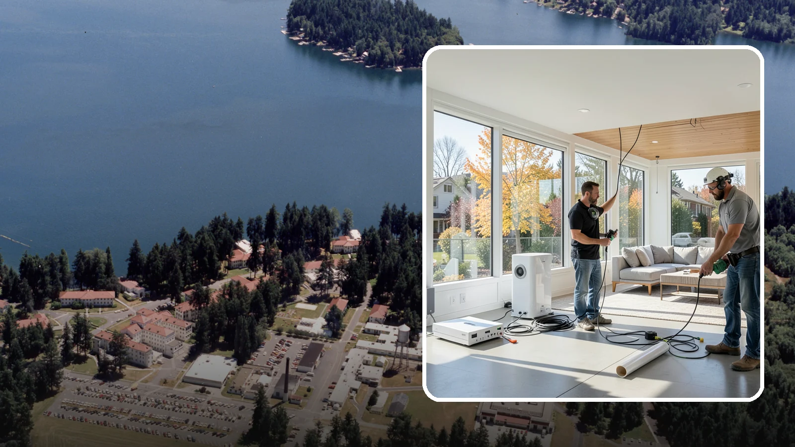 Whole-Home Audio Installation in Lakewood, Pierce County, WA - We install whole-home audio that streams music seamlessly to any room, indoors or on the covered patio.
