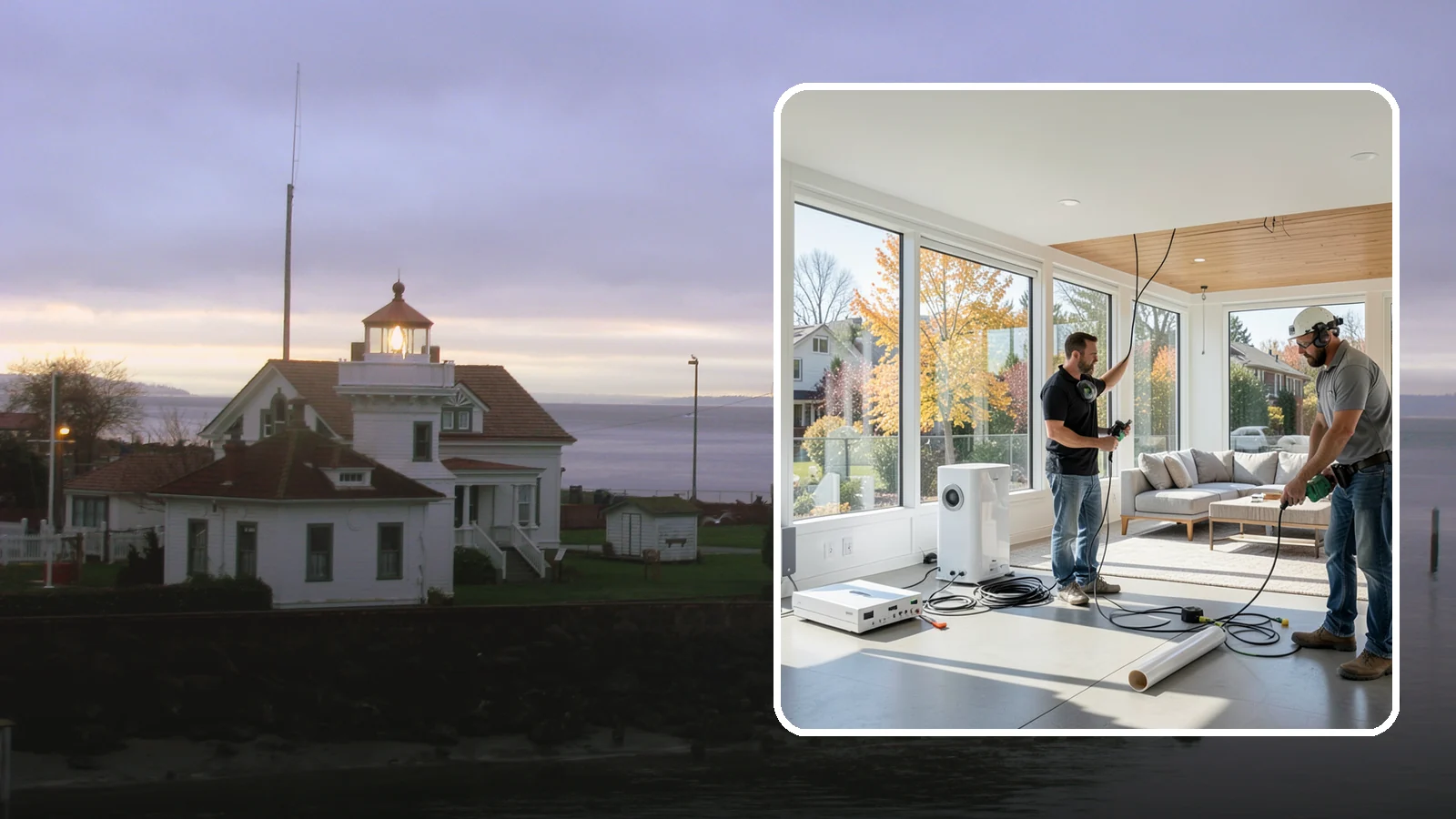 Whole-Home Audio Installation in Mukilteo, Snohomish County, WA - We install whole-home audio that streams music seamlessly to any room, indoors or on the covered patio.