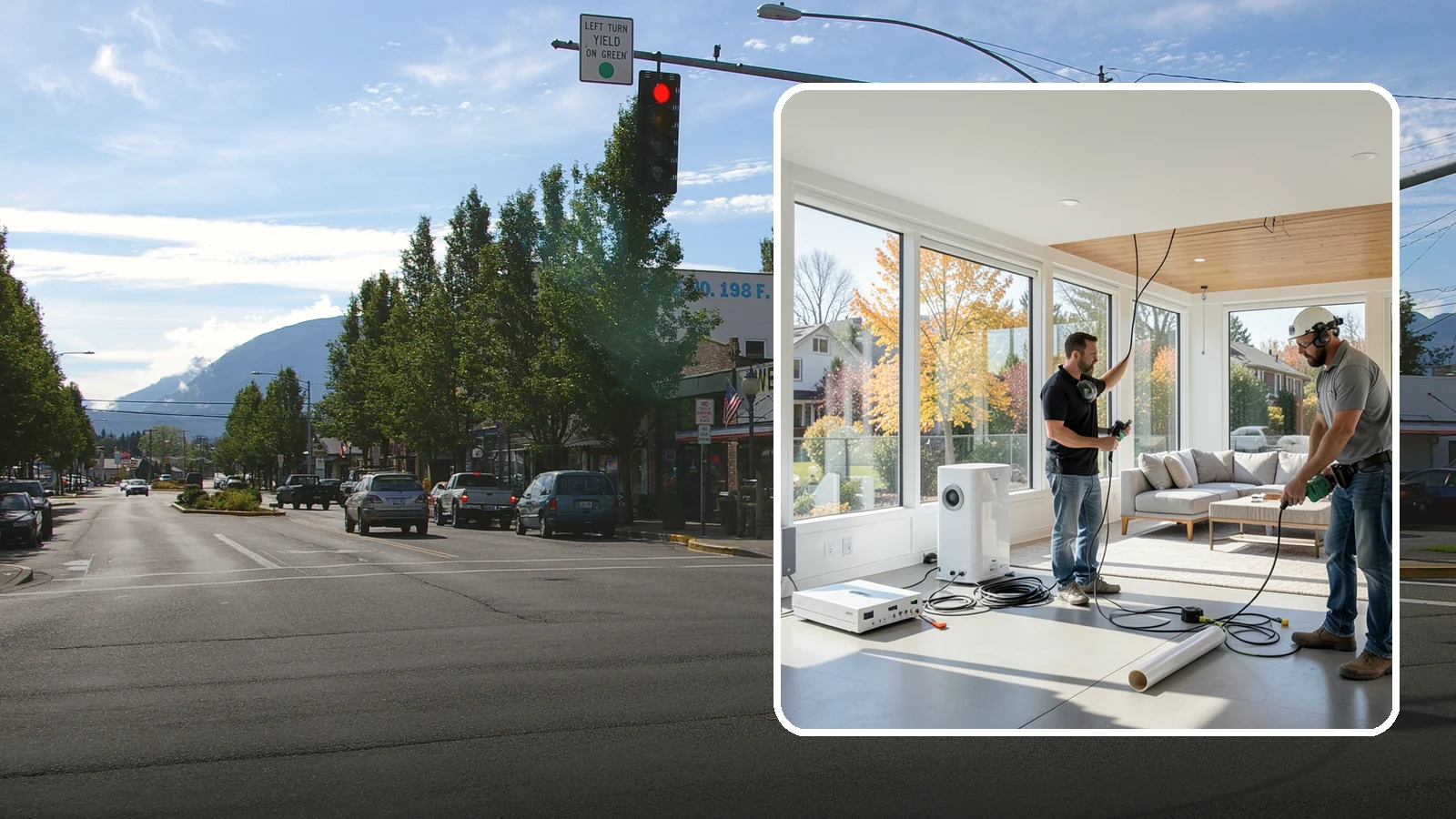 Whole-Home Audio Installation in North Bend, King County, WA - We install whole-home audio that streams music seamlessly to any room, indoors or on the covered patio.