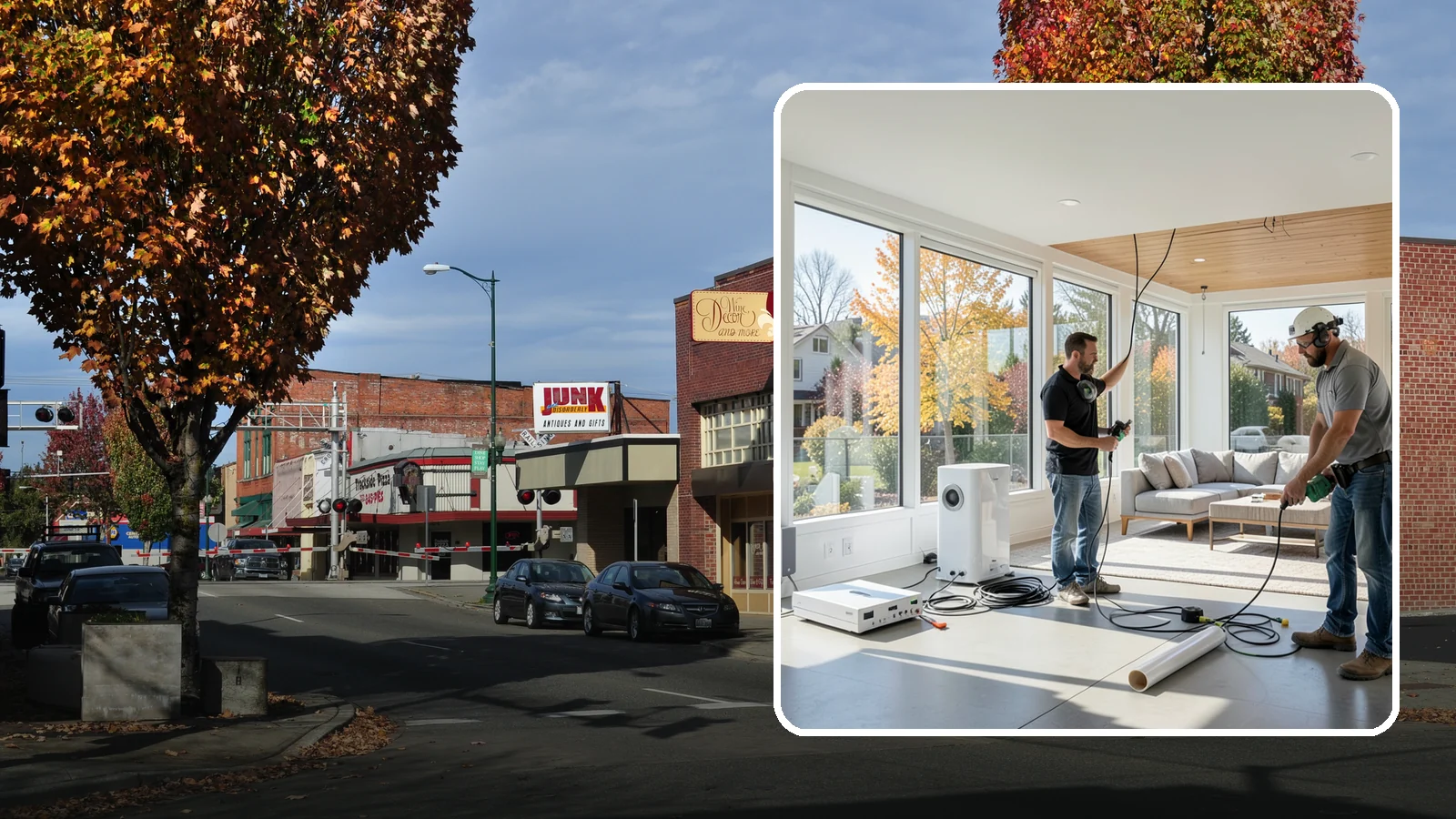 Whole-Home Audio Installation in Puyallup, Pierce County, WA - We install whole-home audio that streams music seamlessly to any room, indoors or on the covered patio.