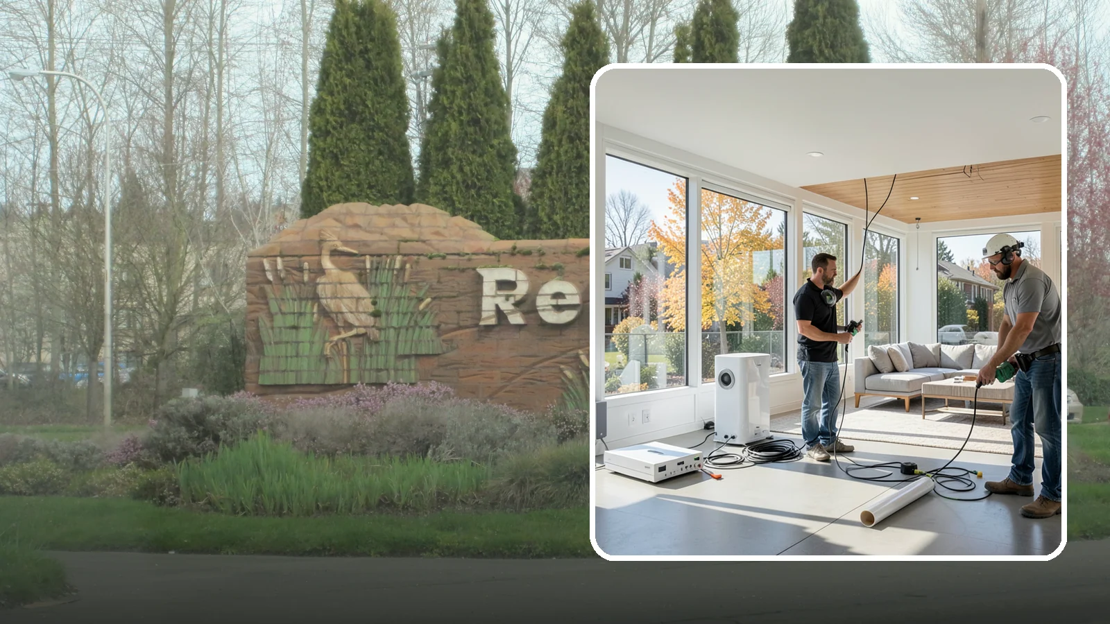Whole-Home Audio Installation in Renton, King County, WA - We install whole-home audio that streams music seamlessly to any room, indoors or on the covered patio.