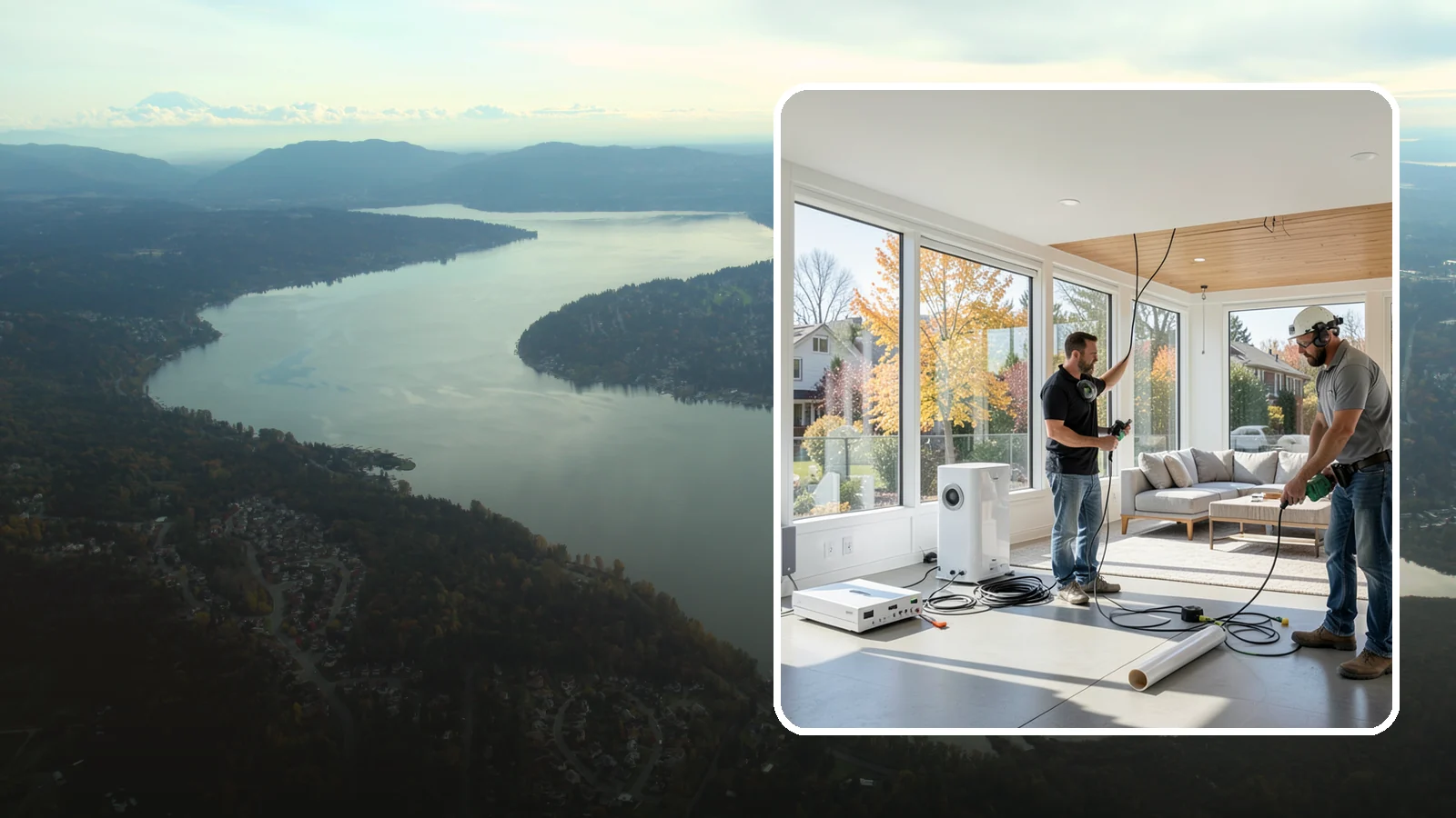 Whole-Home Audio Installation in Sammamish, King County, WA - We install whole-home audio that streams music seamlessly to any room, indoors or on the covered patio.