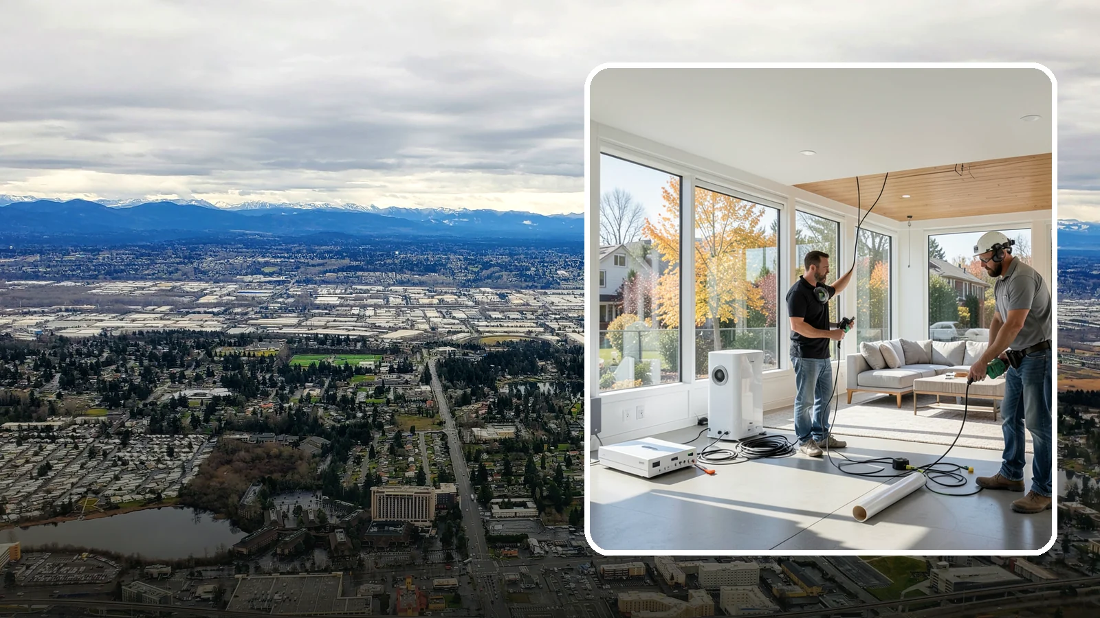Whole-Home Audio Installation in SeaTac, King County, WA - We install whole-home audio that streams music seamlessly to any room, indoors or on the covered patio.