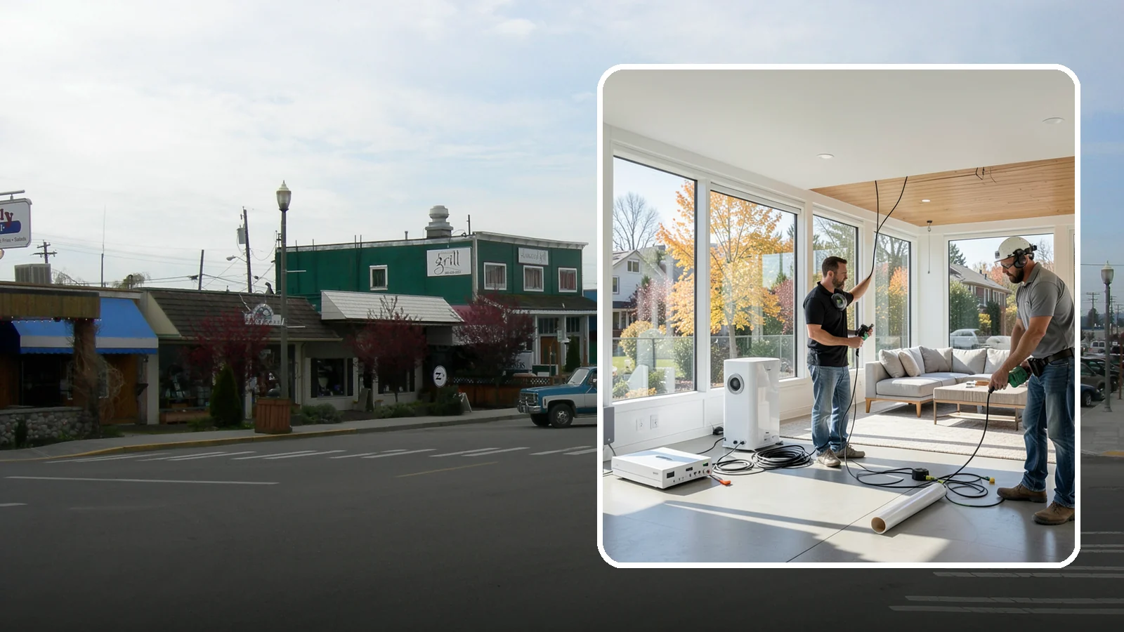 Whole-Home Audio Installation in Stanwood, Snohomish County, WA - We install whole-home audio that streams music seamlessly to any room, indoors or on the covered patio.