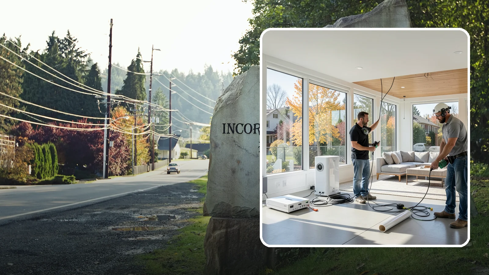 Whole-Home Audio Installation in Wilkeson, Pierce County, WA - We install whole-home audio that streams music seamlessly to any room, indoors or on the covered patio.