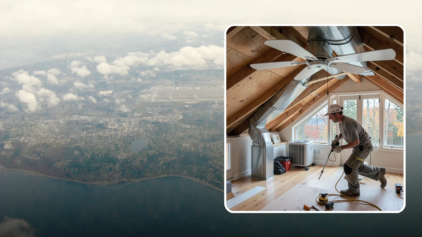Whole-House Fan Installation in Burien, King County, WA - Whole-house fan installation that flushes out heat on warm Puget Sound evenings without AC.