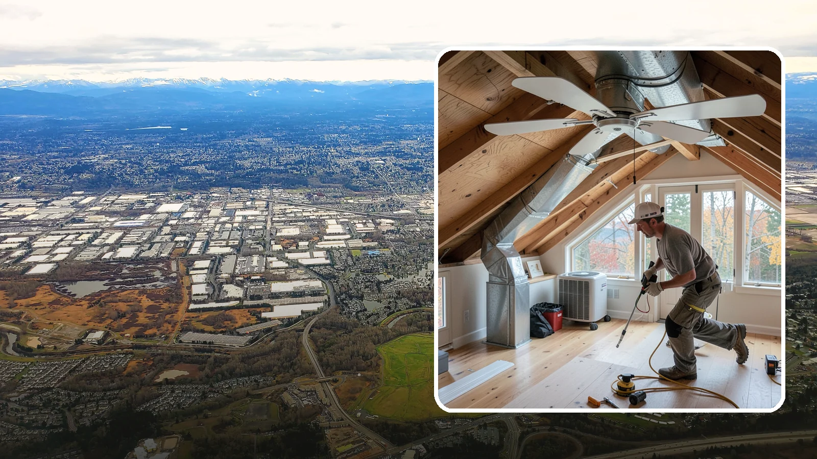 Whole-House Fan Installation in Kent, King County, WA - Whole-house fan installation that flushes out heat on warm Puget Sound evenings without AC.