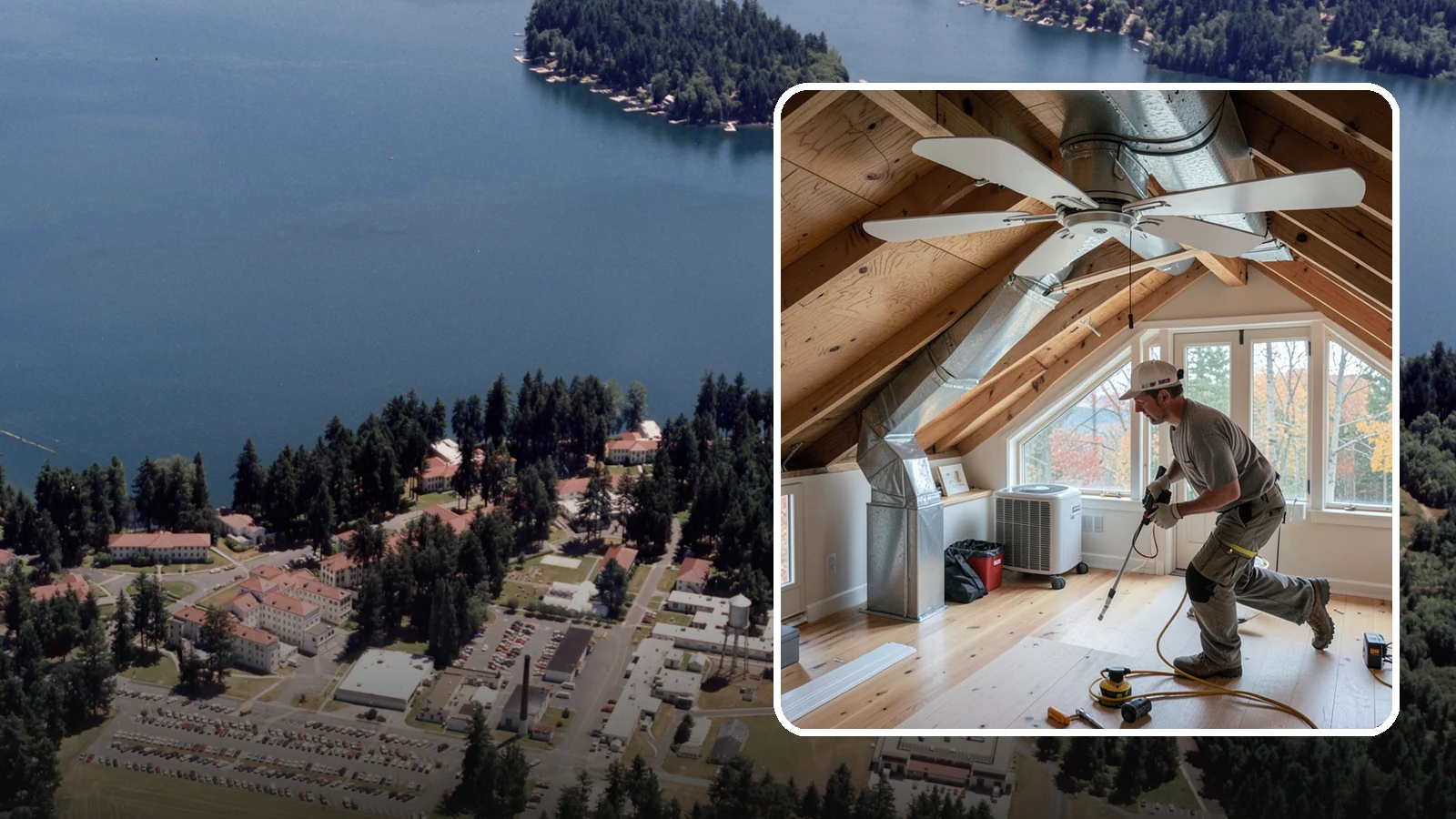 Whole-House Fan Installation in Lakewood, Pierce County, WA - Whole-house fan installation that flushes out heat on warm Puget Sound evenings without AC.