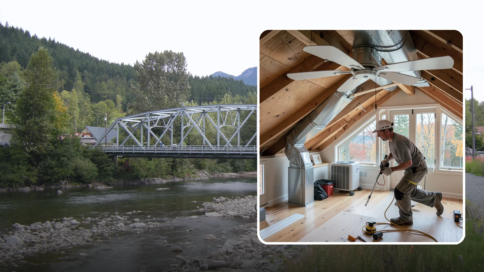 Whole-House Fan Installation in Skykomish, King County, WA - Whole-house fan installation that flushes out heat on warm Puget Sound evenings without AC.