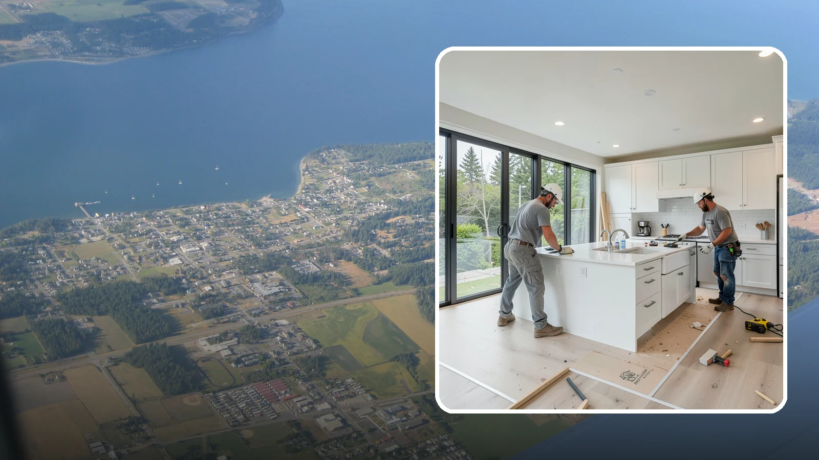 Whole House Remodel in Coupeville, Island County, WA - A top-to-bottom whole house remodel that reimagines your entire Western Washington home in one coordinated project.