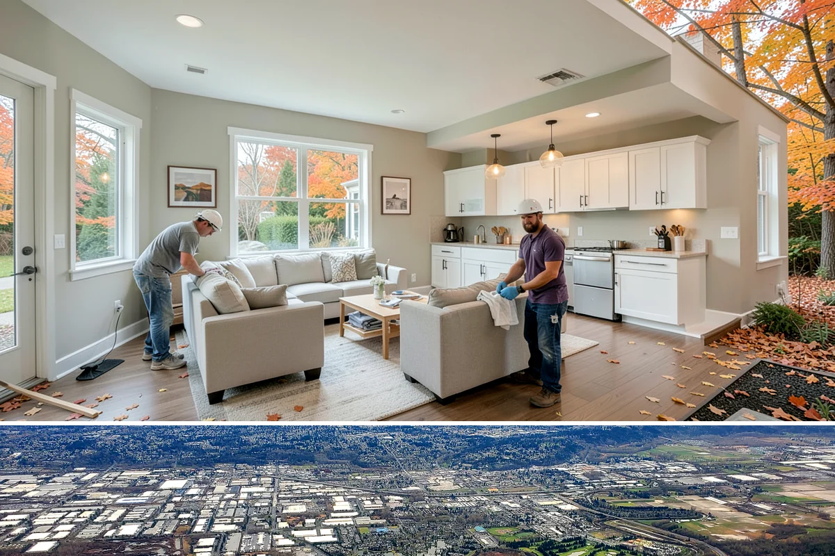 Whole House Remodel in Kent, King County, WA - Whole-house remodels often begin in late fall so the bulk of interior work carries households comfortably through the wet Puget...