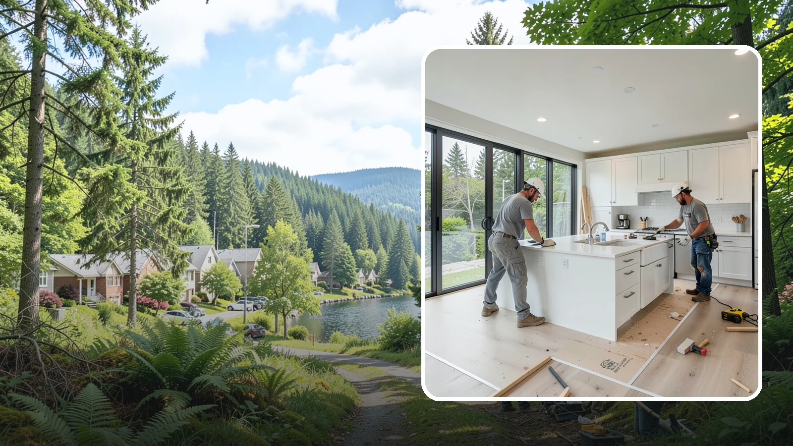 Whole House Remodel in Lake Forest Park, King County, WA - A top-to-bottom whole house remodel that reimagines your entire Western Washington home in one coordinated project.