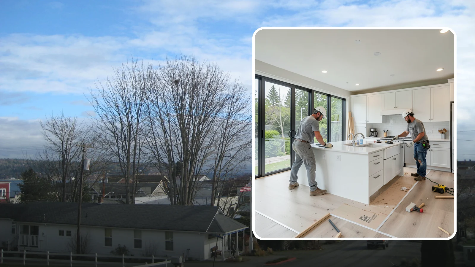 Whole House Remodel in Langley, Island County, WA - A top-to-bottom whole house remodel that reimagines your entire Western Washington home in one coordinated project.