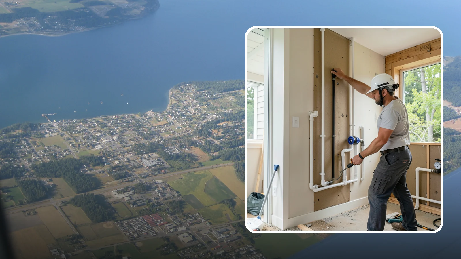 Whole-House Repipe in Coupeville, Island County, WA - We replace all the aging or failing water supply lines throughout your home with modern, corrosion-resistant piping.