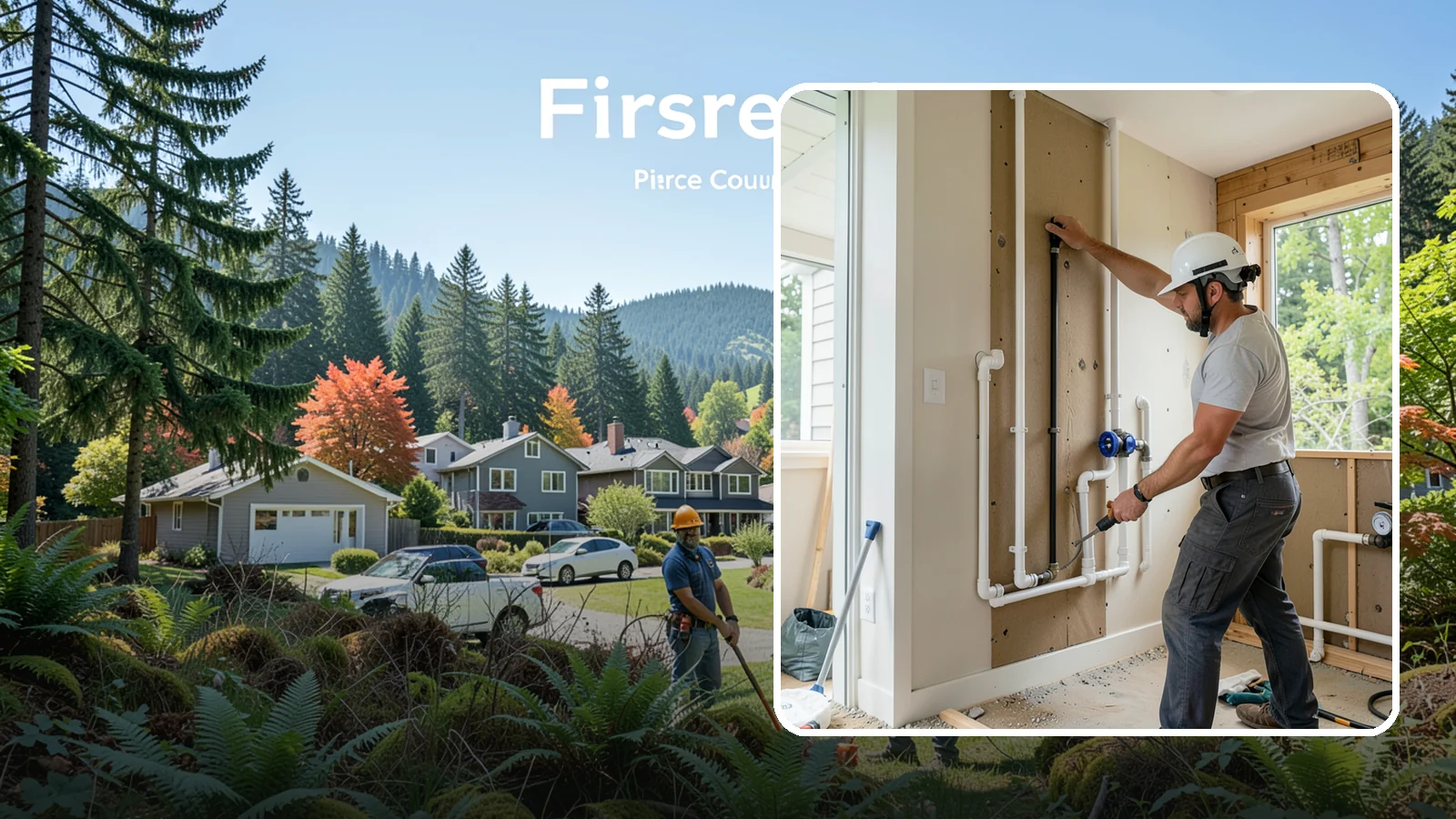 Whole-House Repipe in Fircrest, Pierce County, WA - We replace all the aging or failing water supply lines throughout your home with modern, corrosion-resistant piping.