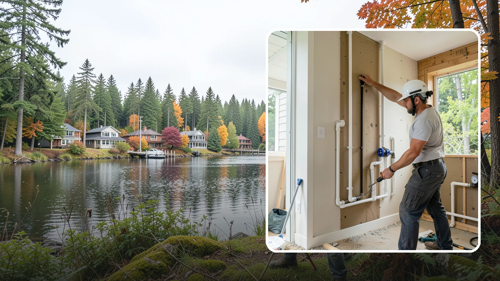 Whole-House Repipe in La Conner, Skagit County, WA - We replace all the aging or failing water supply lines throughout your home with modern, corrosion-resistant piping.