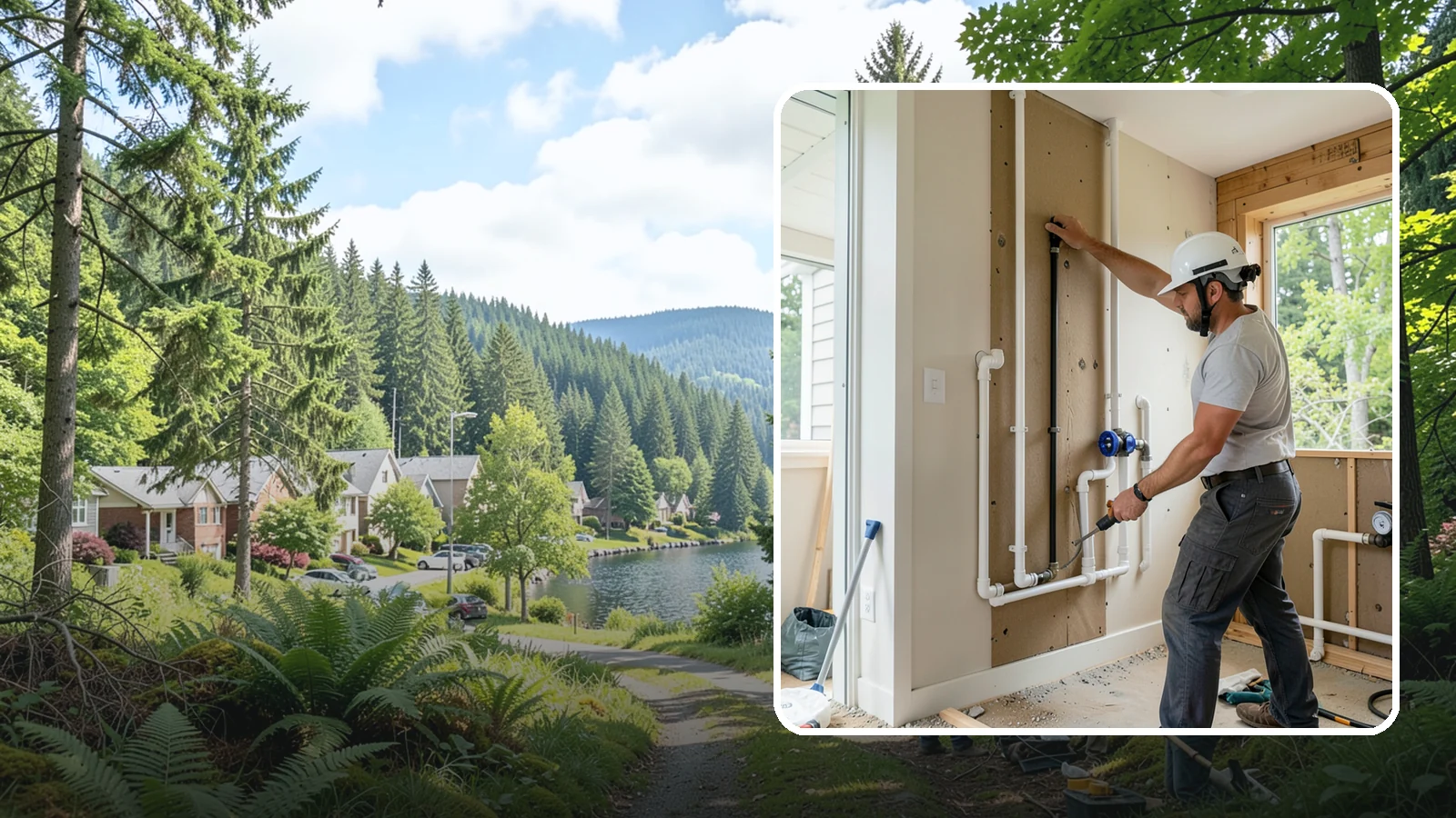 Whole-House Repipe in Lake Forest Park, King County, WA - We replace all the aging or failing water supply lines throughout your home with modern, corrosion-resistant piping.
