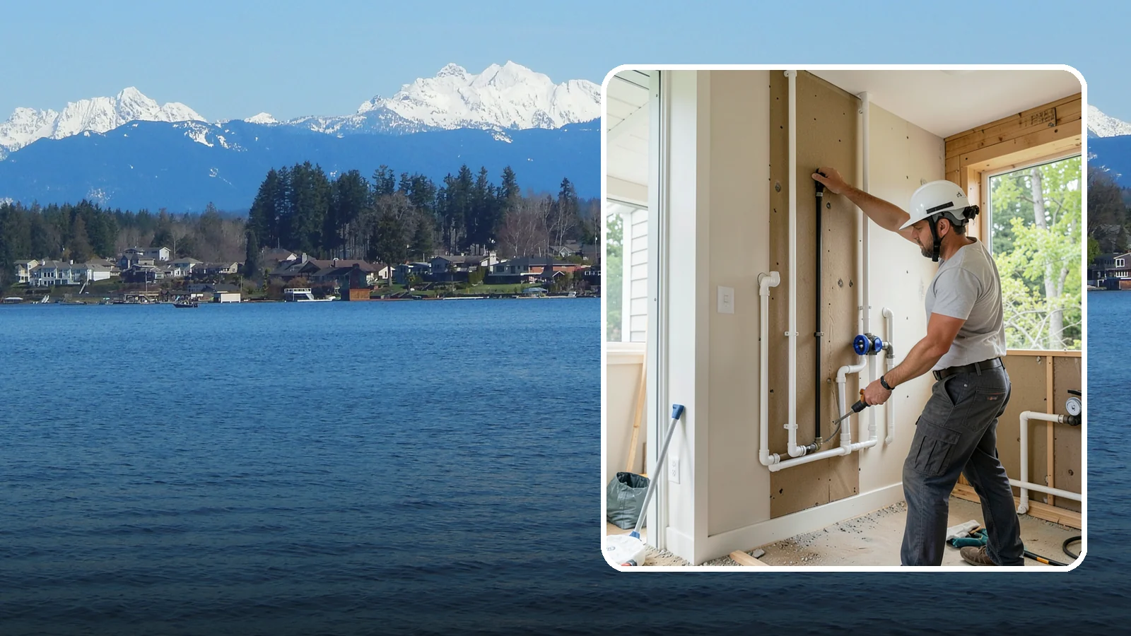 Whole-House Repipe in Lake Stevens, Snohomish County, WA - We replace all the aging or failing water supply lines throughout your home with modern, corrosion-resistant piping.