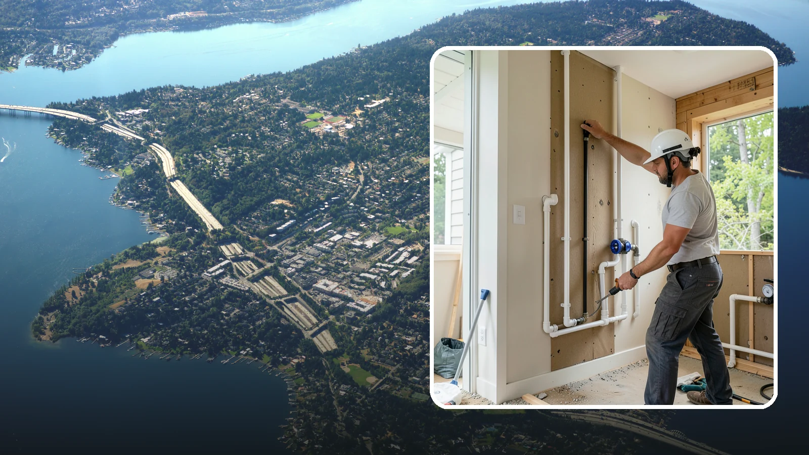 Whole-House Repipe in Mercer Island, King County, WA - We replace all the aging or failing water supply lines throughout your home with modern, corrosion-resistant piping.