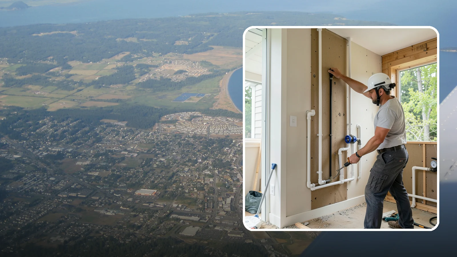 Whole-House Repipe in Oak Harbor, Island County, WA - We replace all the aging or failing water supply lines throughout your home with modern, corrosion-resistant piping.