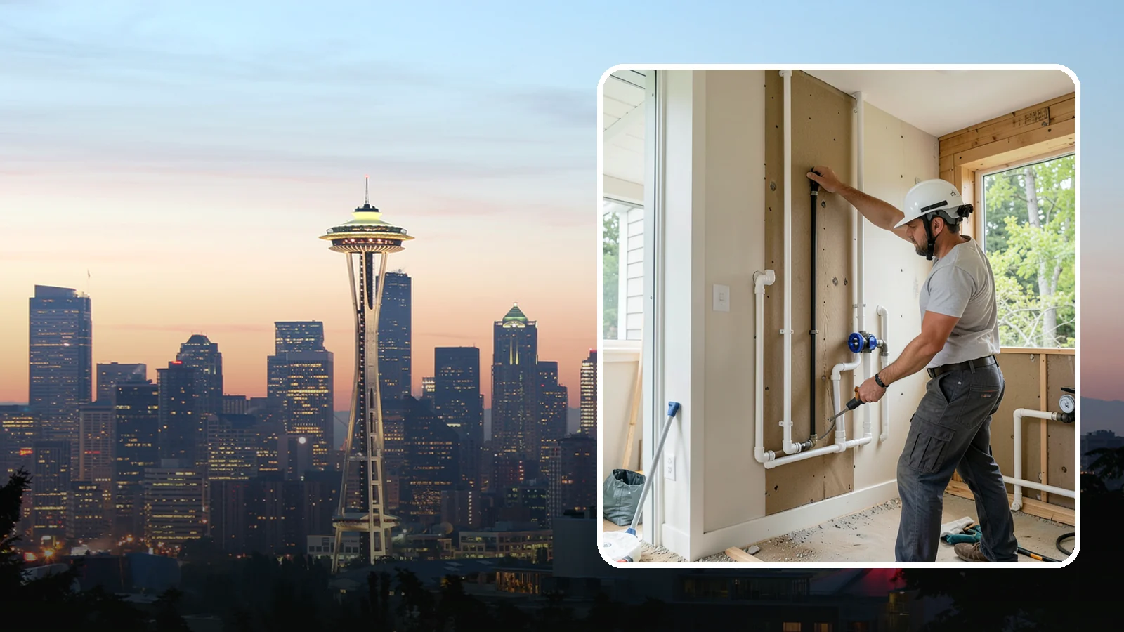 Whole-House Repipe in Seattle, King County, WA - We replace all the aging or failing water supply lines throughout your home with modern, corrosion-resistant piping.