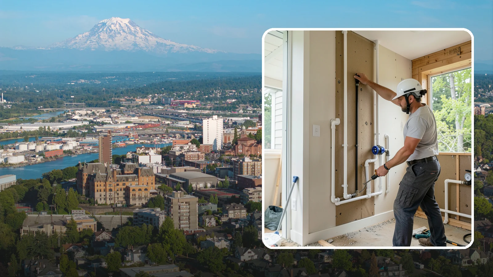 Whole-House Repipe in Tacoma, Pierce County, WA - We replace all the aging or failing water supply lines throughout your home with modern, corrosion-resistant piping.