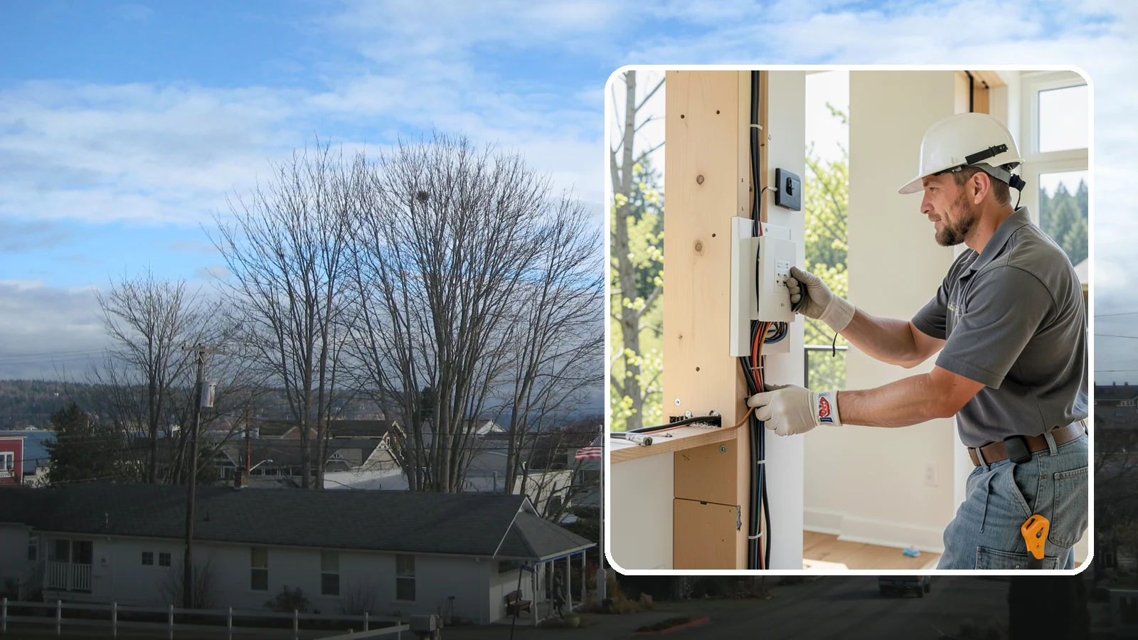 Whole-House Rewiring in Langley, Island County, WA - We replace old, unsafe wiring throughout your home with modern, grounded circuits that meet current code.
