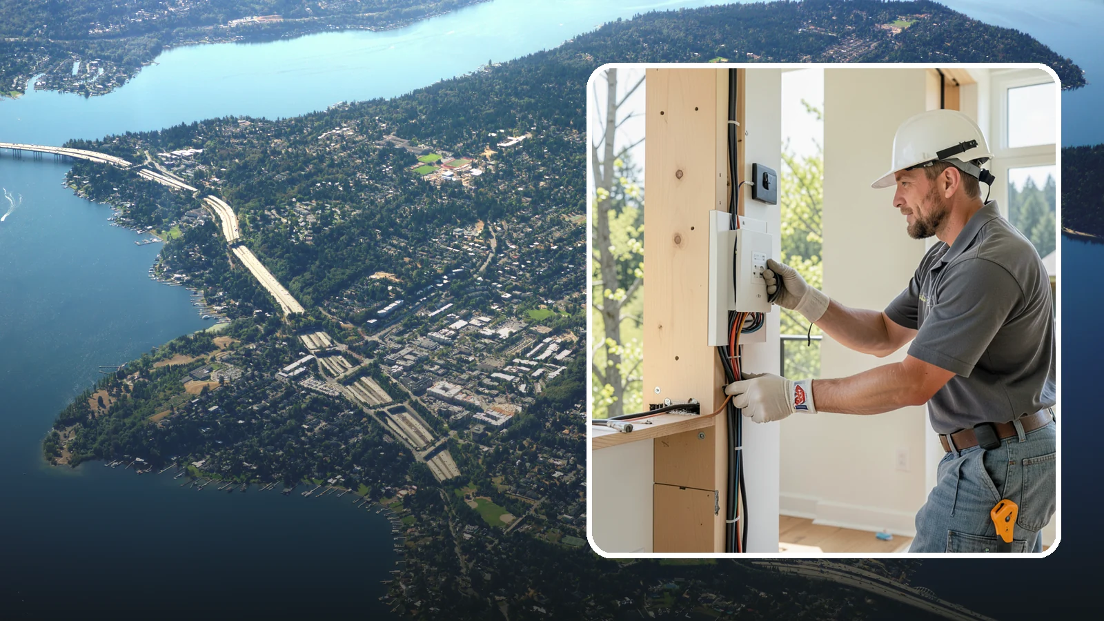 Whole-House Rewiring in Mercer Island, King County, WA - We replace old, unsafe wiring throughout your home with modern, grounded circuits that meet current code.