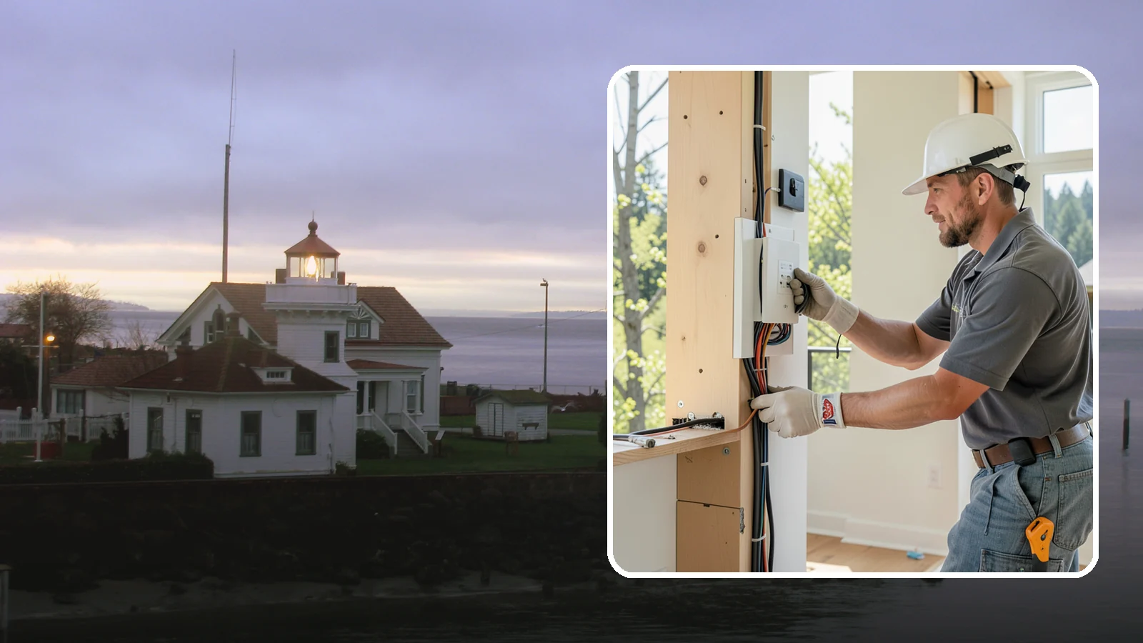 Whole-House Rewiring in Mukilteo, Snohomish County, WA - We replace old, unsafe wiring throughout your home with modern, grounded circuits that meet current code.