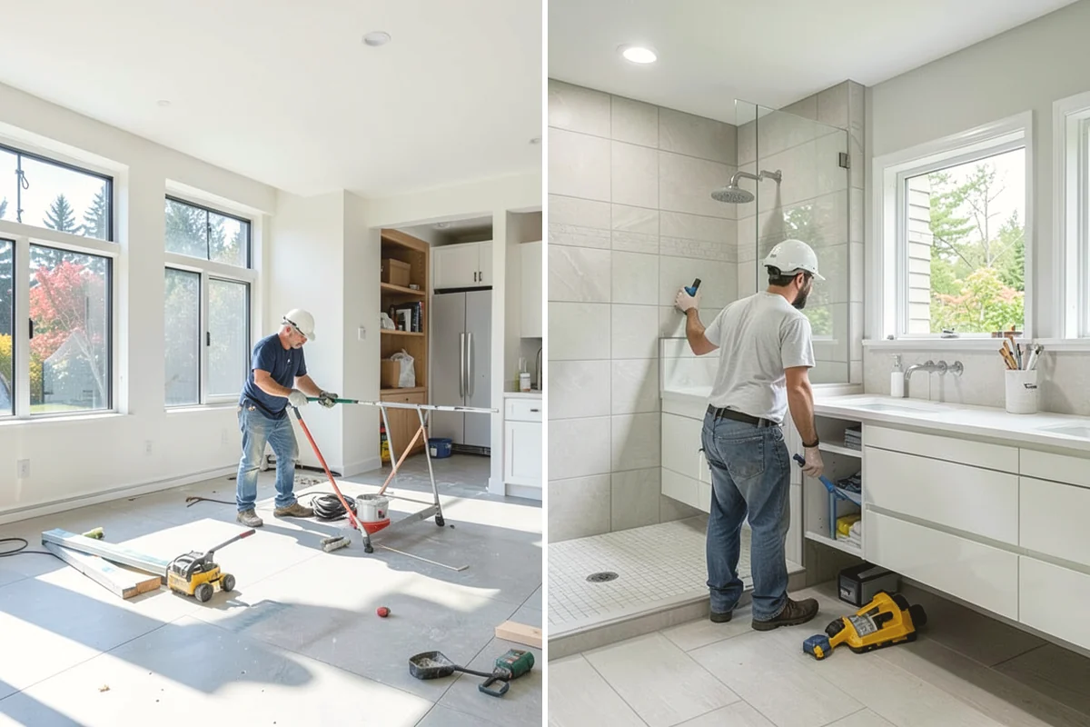 Widened Doorway Installation in Burien, King County, WA - We measure openings and confirm whether the wall carries load