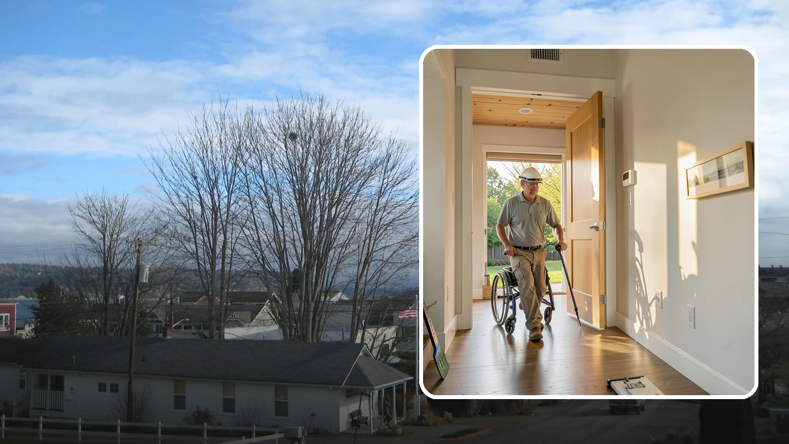 Widened Doorway Installation in Langley, Island County, WA - We widen interior doorways so wheelchairs, walkers, and gurneys can pass through with room to spare.
