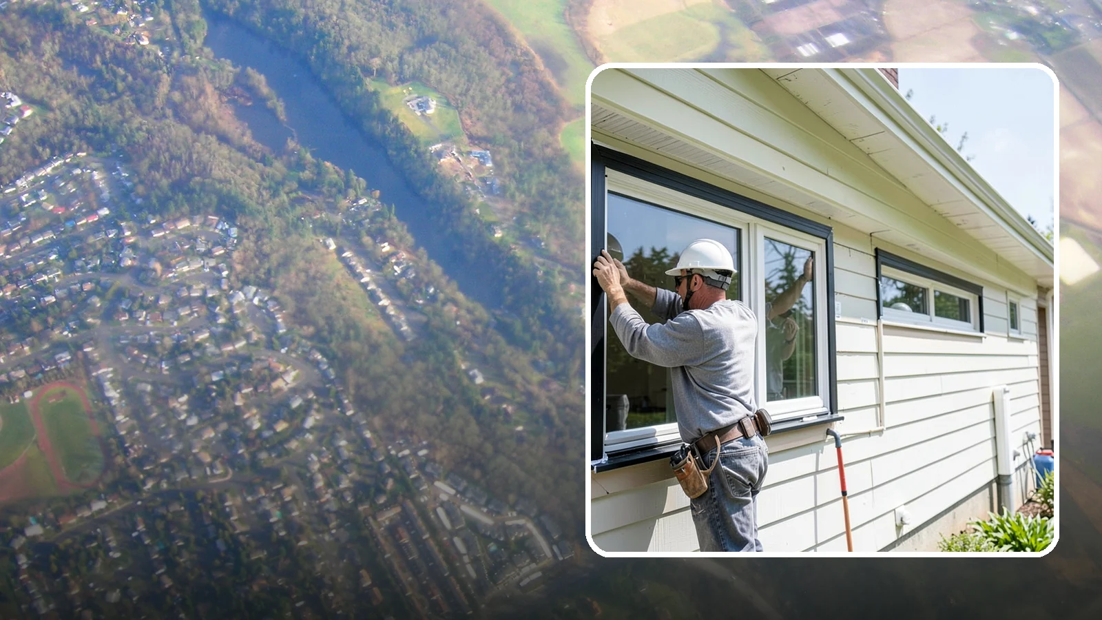 Window Flashing Installation in Algona, King County, WA - Installing or correcting window flashing to keep wind-driven Puget Sound rain from reaching your walls.