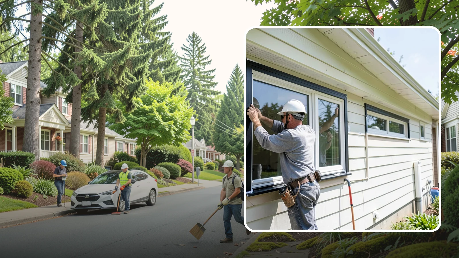 Window Flashing Installation in Beaux Arts Village, King County, WA - Installing or correcting window flashing to keep wind-driven Puget Sound rain from reaching your walls.
