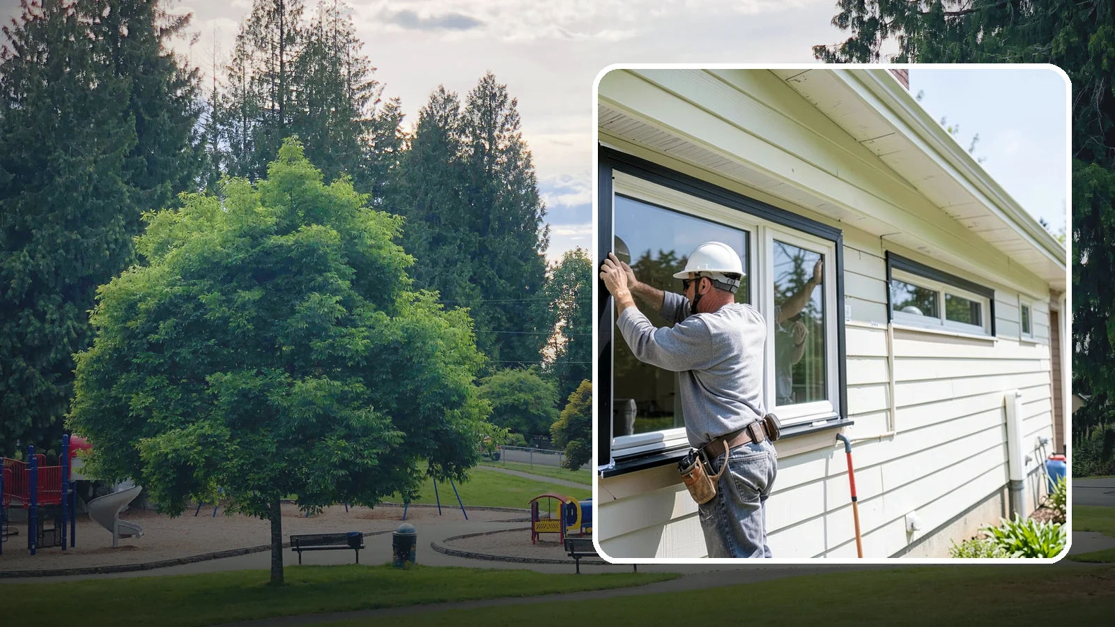 Window Flashing Installation in Bonney Lake, Pierce County, WA - Installing or correcting window flashing to keep wind-driven Puget Sound rain from reaching your walls.