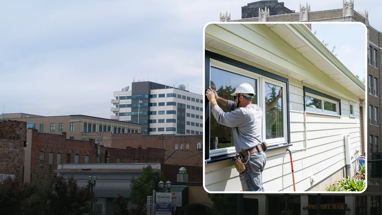 Window Flashing Installation in Everett, Snohomish County, WA - Installing or correcting window flashing to keep wind-driven Puget Sound rain from reaching your walls.