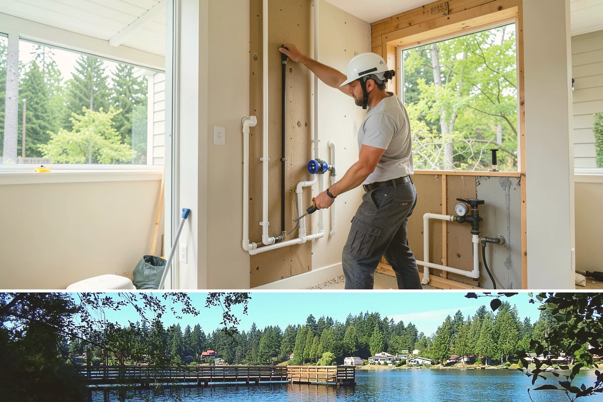 Window Flashing Installation in Federal Way, King County, WA - Flashing work is best performed in dry conditions so the wall assembly stays sound while it's opened up.