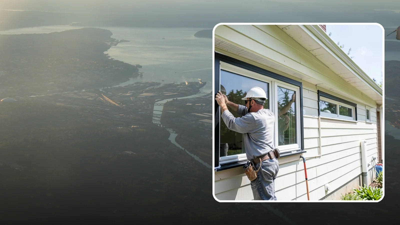 Window Flashing Installation in Fife, Pierce County, WA - Installing or correcting window flashing to keep wind-driven Puget Sound rain from reaching your walls.
