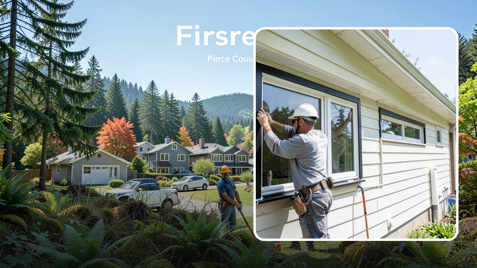 Window Flashing Installation in Fircrest, Pierce County, WA - Installing or correcting window flashing to keep wind-driven Puget Sound rain from reaching your walls.